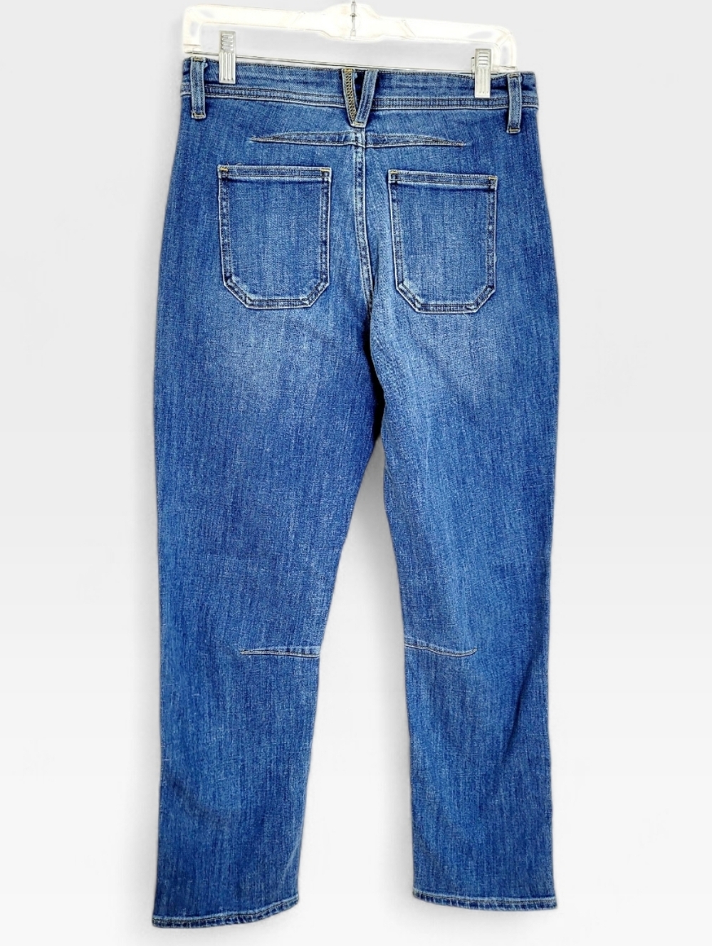 SUNDANCE Agnes Straight Leg Patch Pocket Denim Jeans Size 8 - Picture 3 of 6